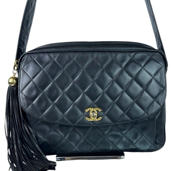 CHANEL CC LAMBSKIN CAMERA BAG - Picture 1 of 13